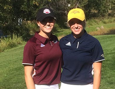 Hailey (left) and Kassidy Turcotte (right) are golfing cousins on the ACAC golf circuit