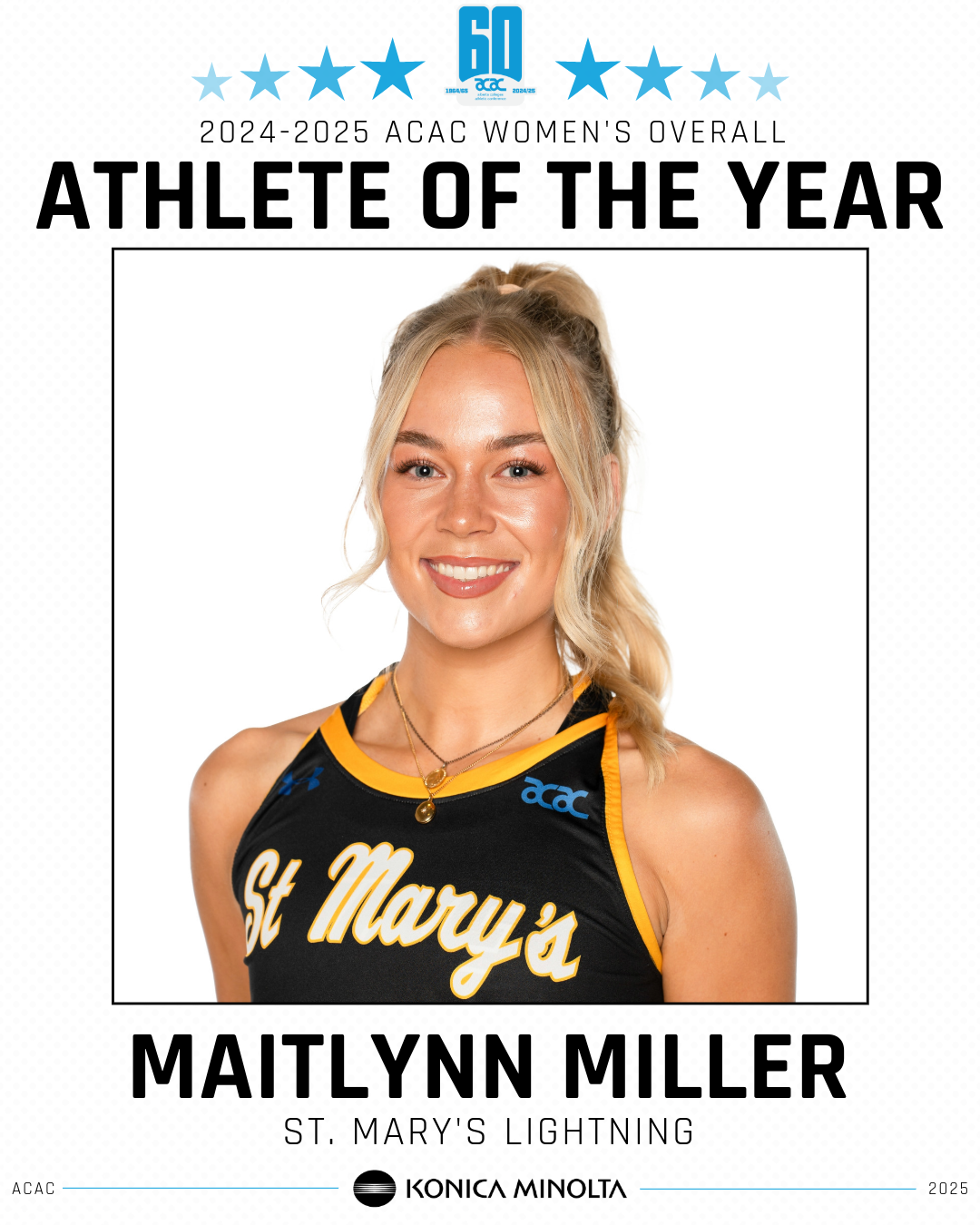 2024-2025 ACAC Women's Overall Athlete of The Year