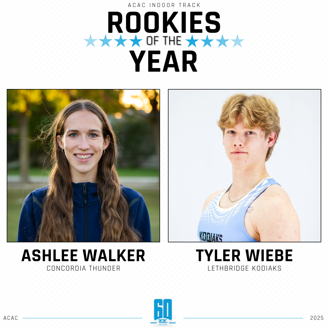 2025 ACAC Indoor Track Rookies of The Year