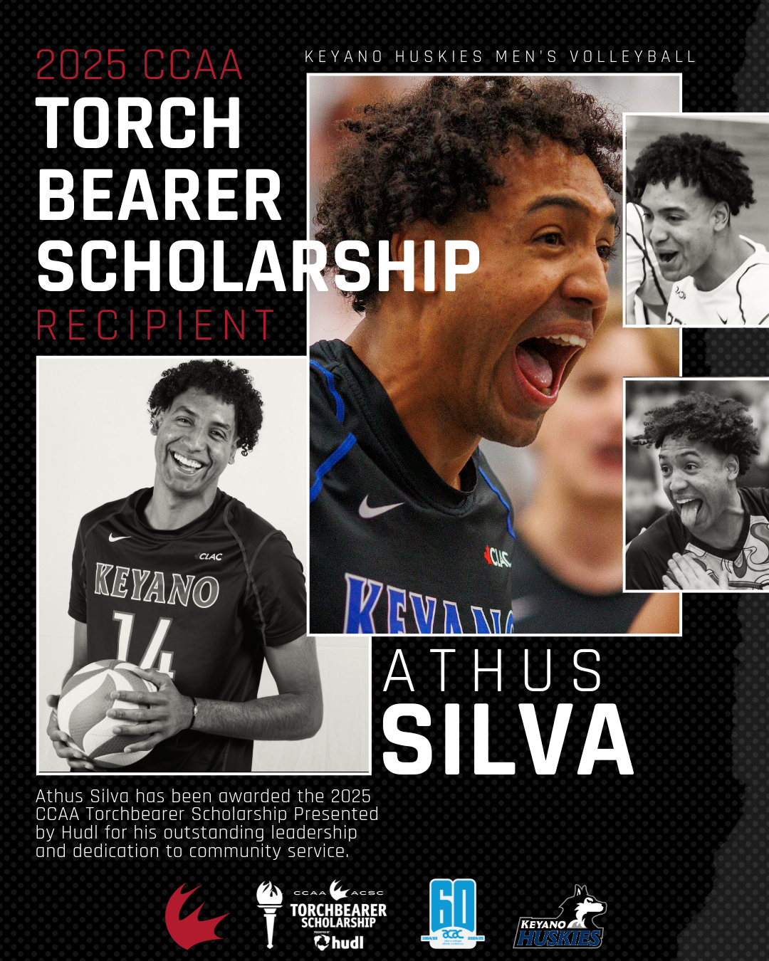 Keyano College&rsquo;s Athus Silva Named 2025 CCAA Torchbearer Presented by Hudl