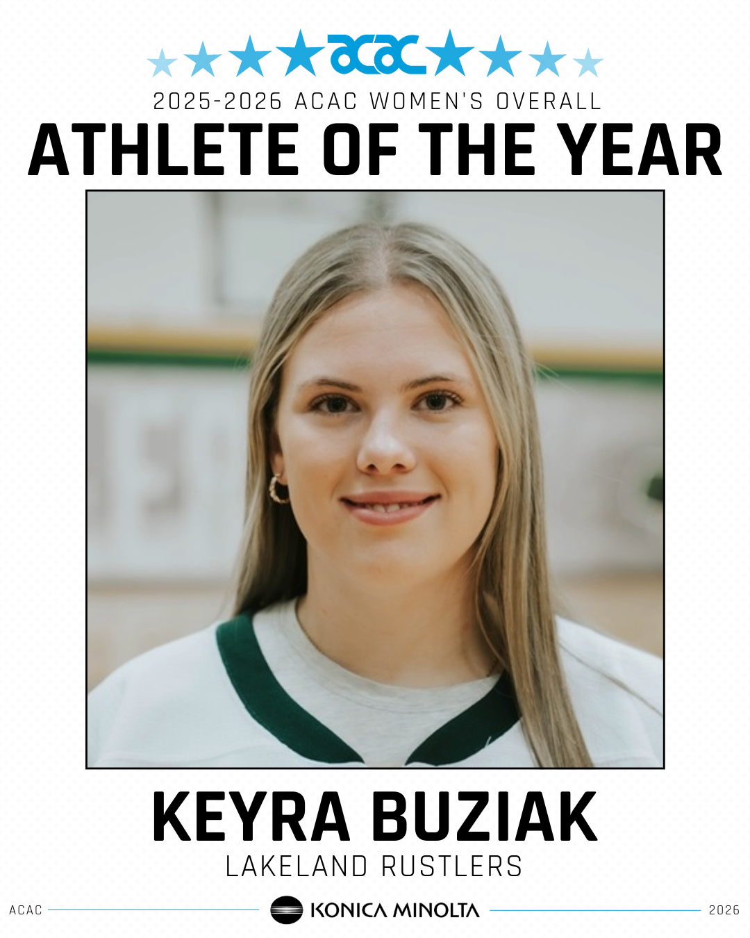 2025-2026 ACAC Women's Overall Athlete of The Year