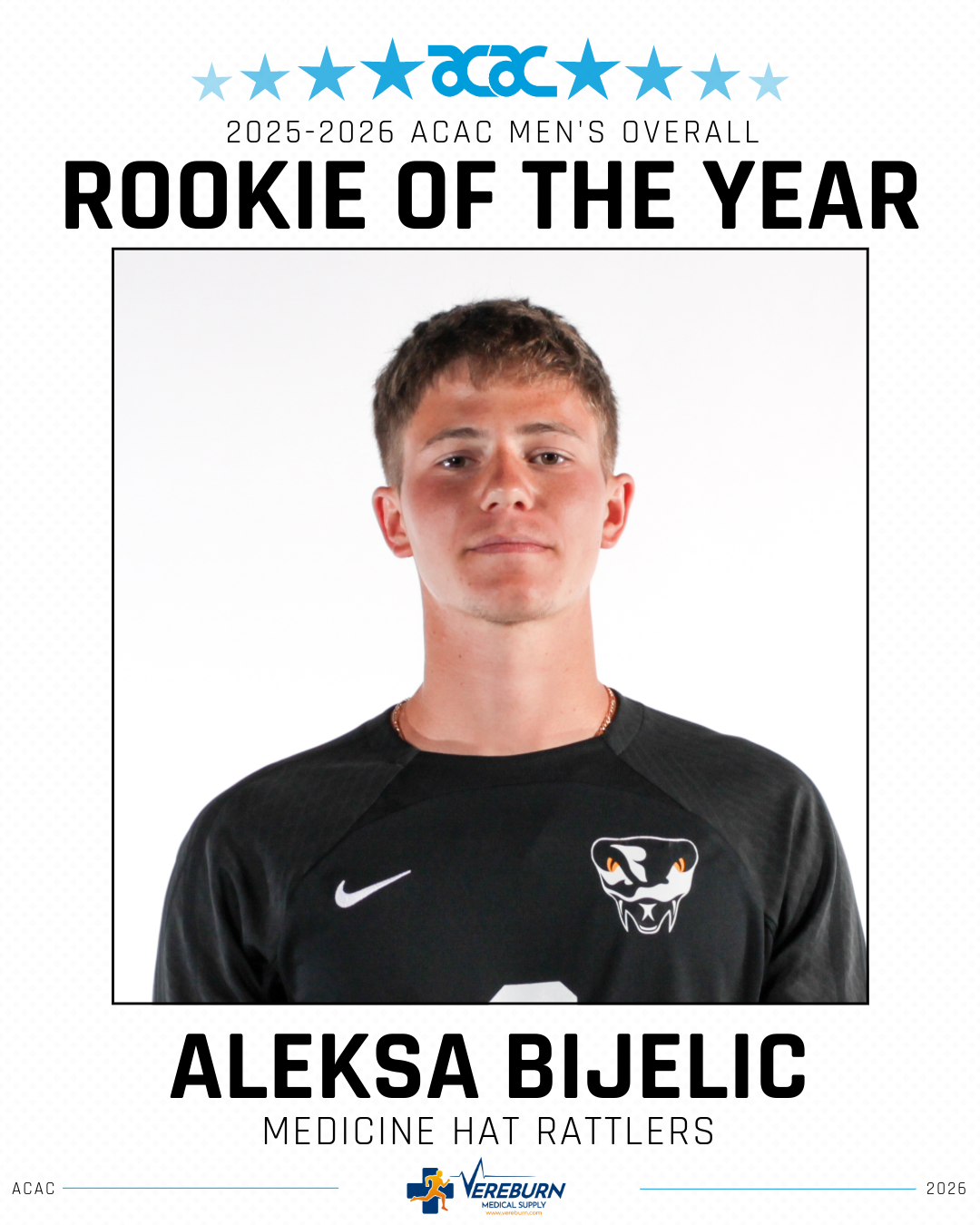 2025-2026 ACAC Men's Overall Rookie of The Year