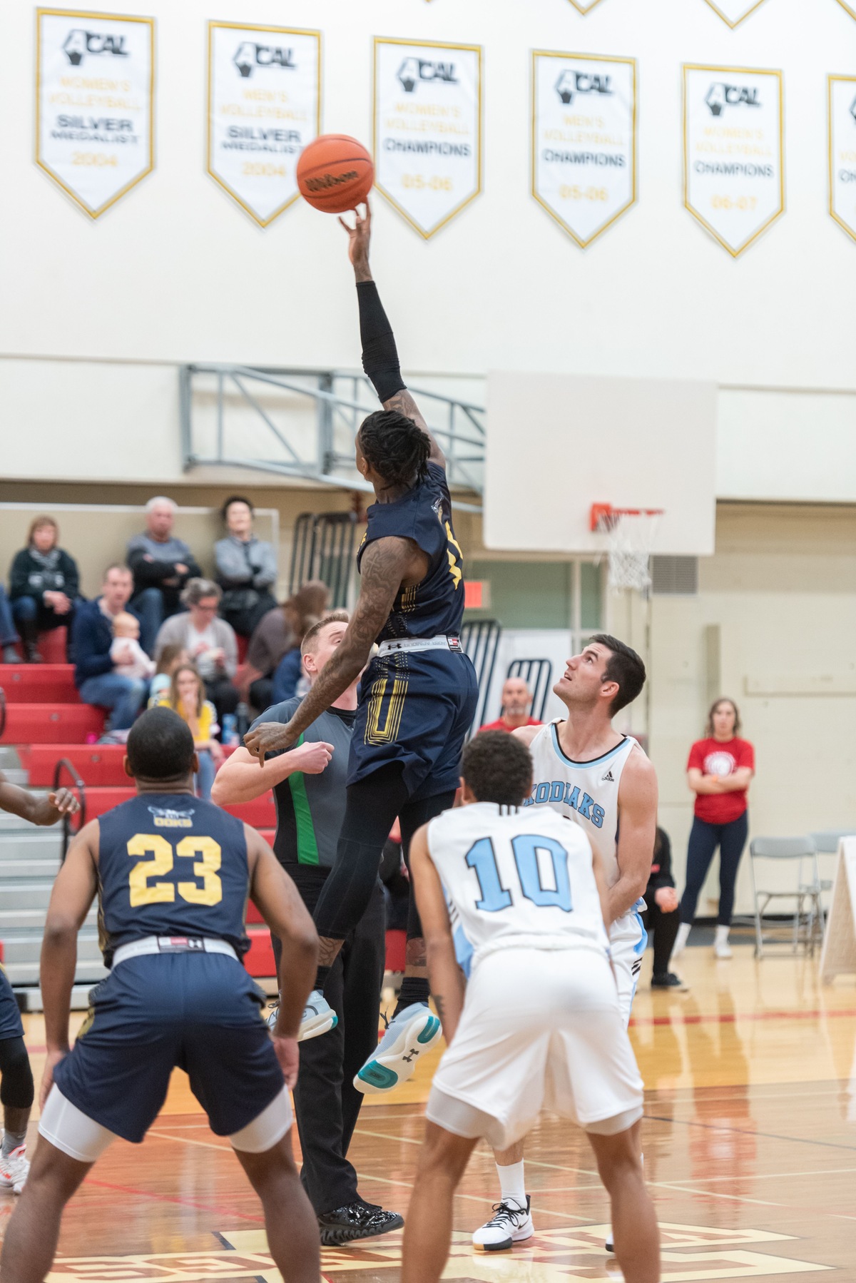 Day: 1 NAIT Ooks vs Lethbridge College Kodiaks play Game 3 of the 2020 ACAC Men&rsquo;s Basketball Championships