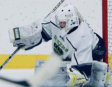 RDC Queens goalie, Karlee Fetch